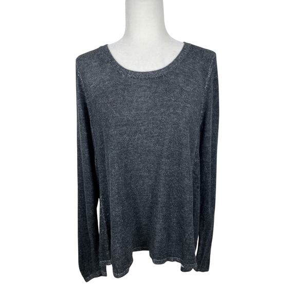 Eileen Fisher Organic Cotton Tencel Pullover Tunic Sweater Minimalist Sz Medium - Picture 1 of 13